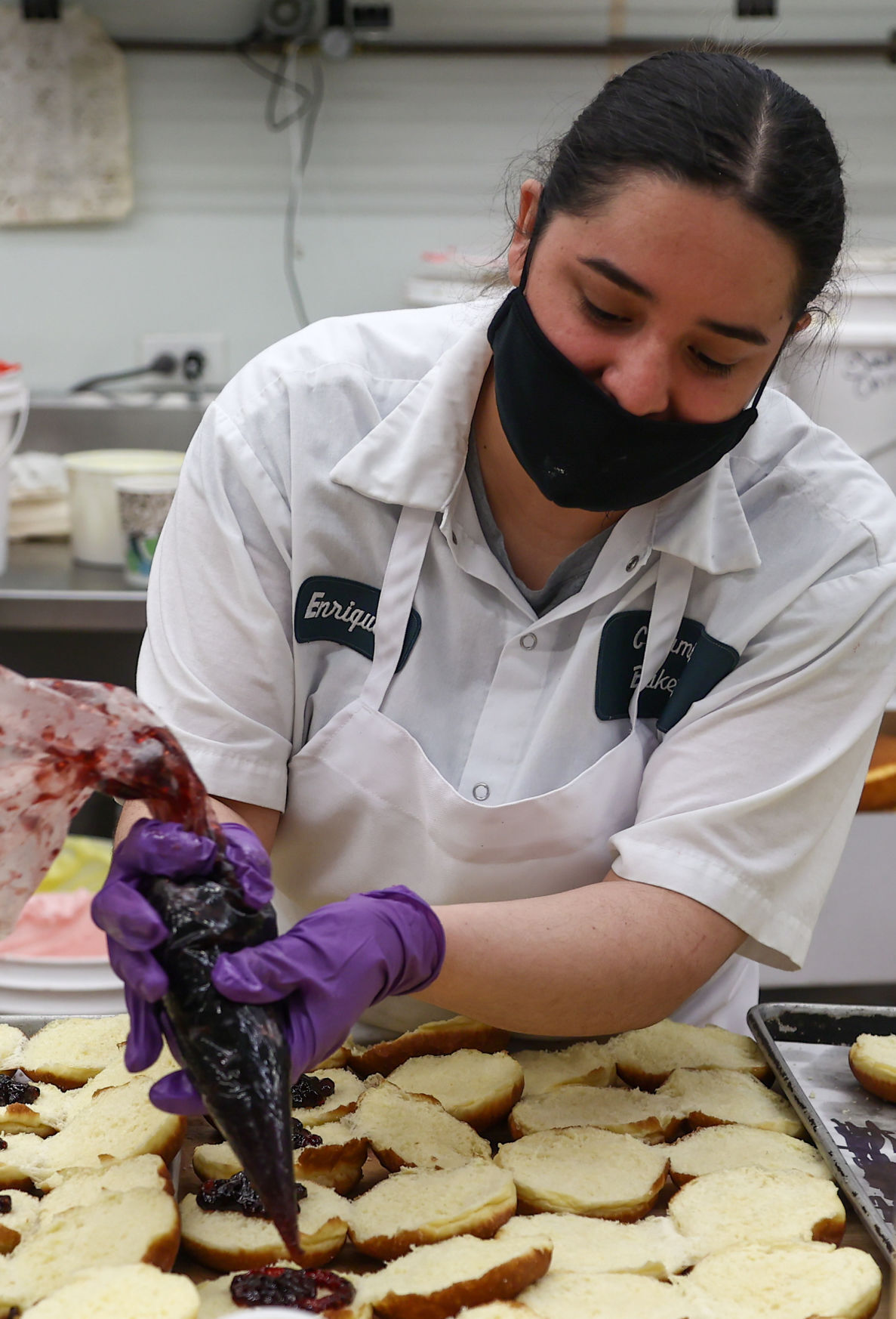 Preparing for Paczki Tuesday at Calumet Bakery